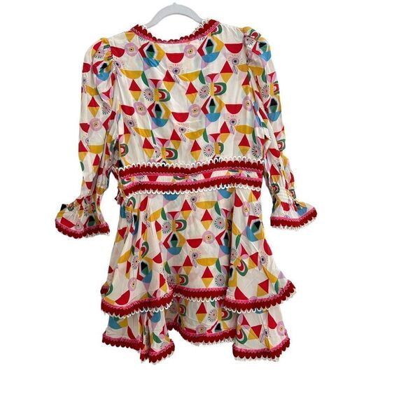 CeliaB Gracia V-Neck Tiered Mini Dress Dress Multicolor Women's Size S - Picture 4 of 8